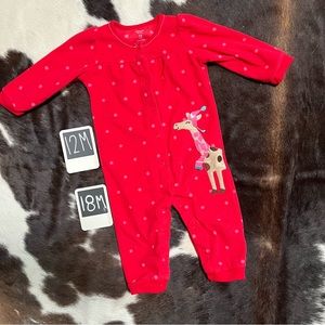 5/$25  ✅ Baby girl Jammie